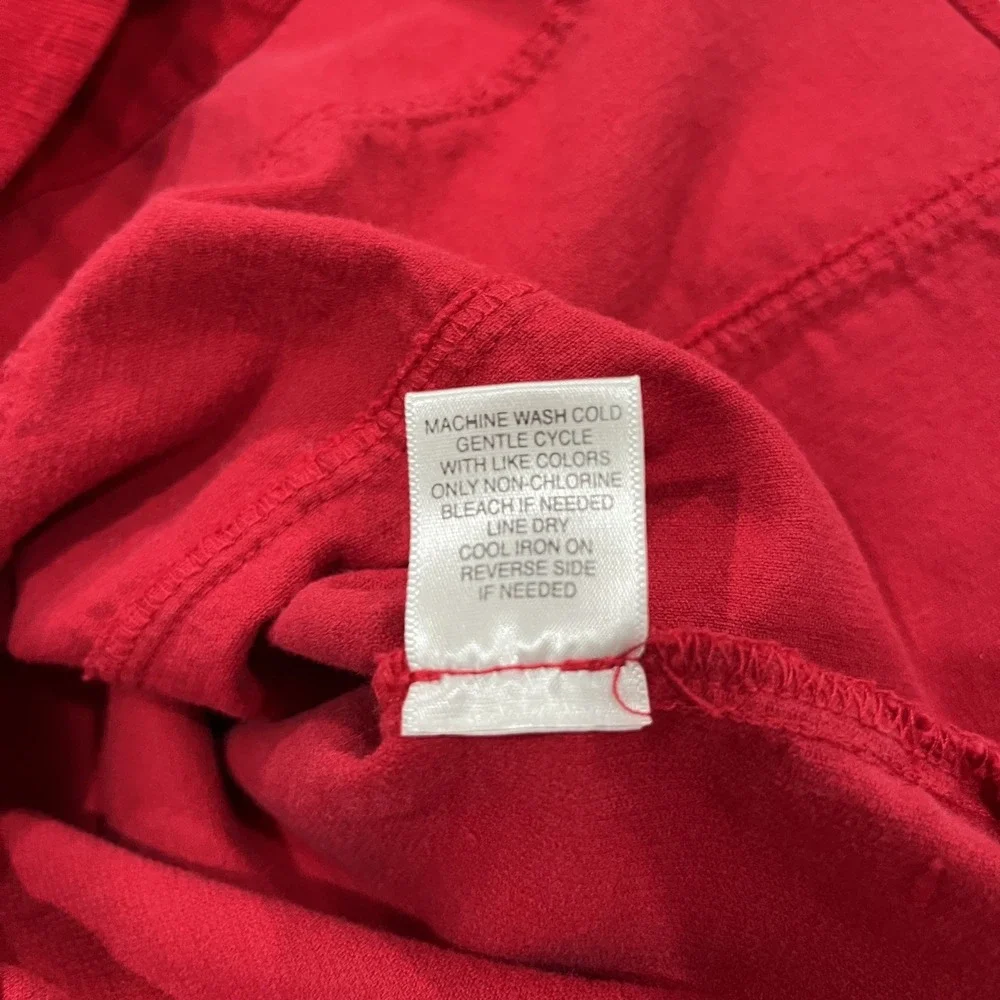 Corduroy Jacket Womens Large Red  Tomato Girl Fall Blazer Office Western Snap